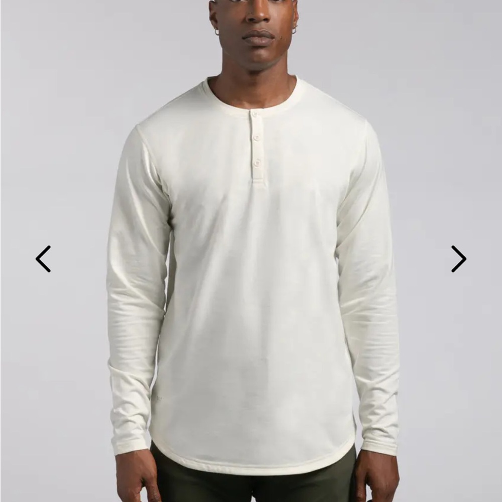 Like New BYLT Henley Drop-Cut Long Sleeve: LUX, Men’s Medium